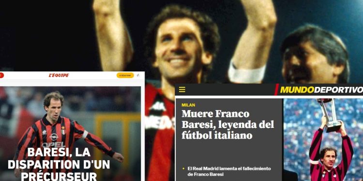 Addio a Franco Baresi, leggenda del Milan aveva 66 anni